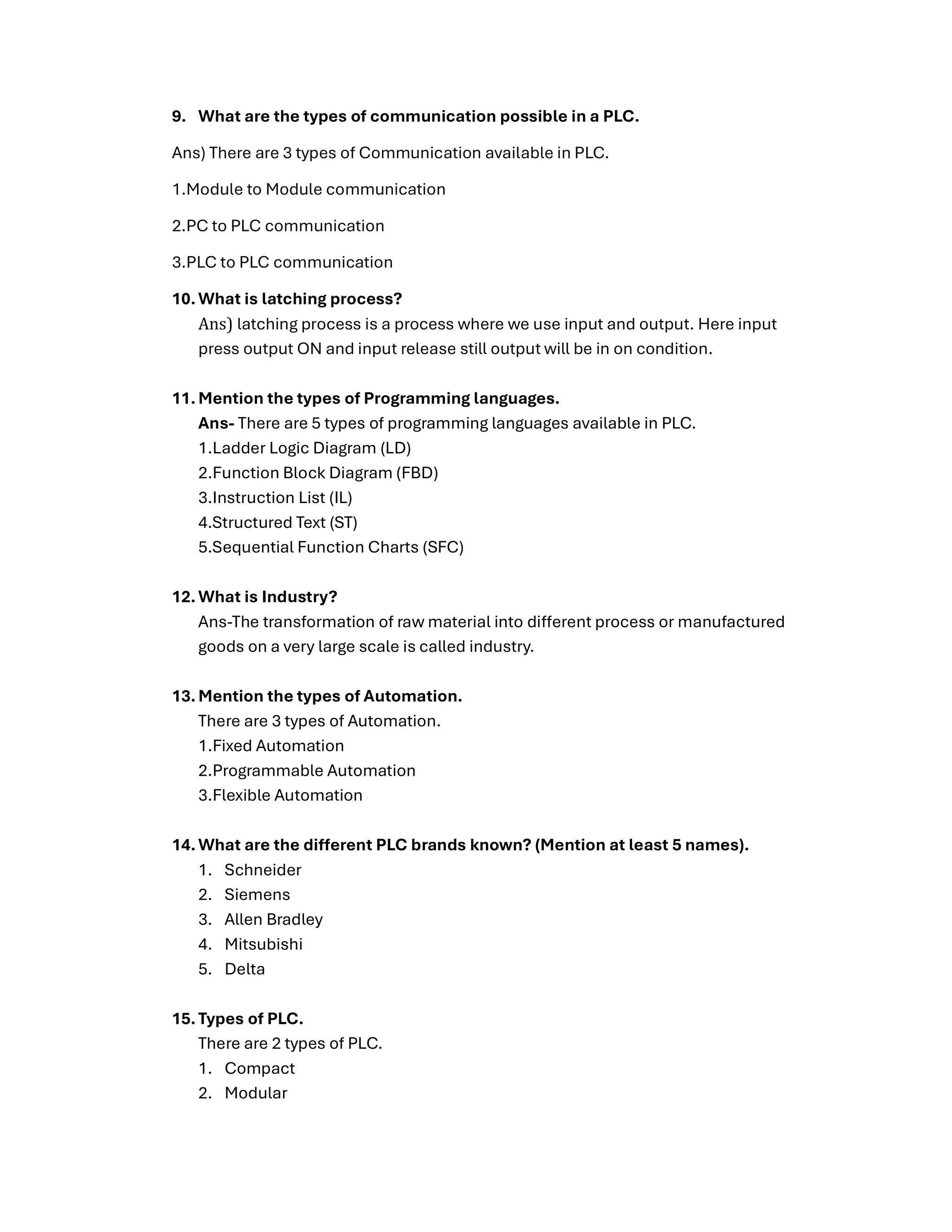Programmable_Logic_controller_short_questions | PDF