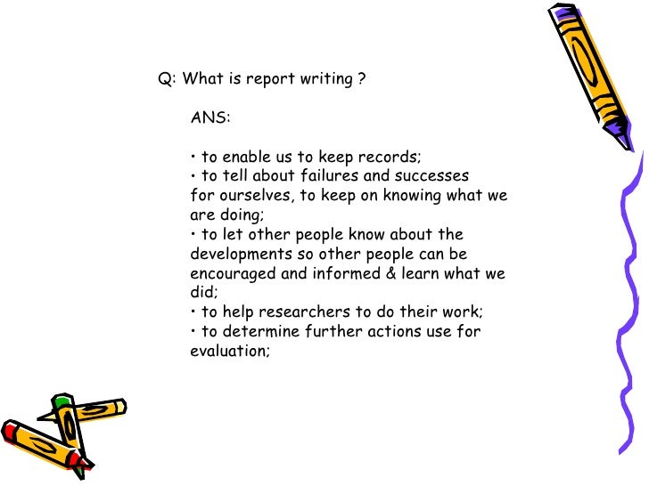 How to Write a Formal Report