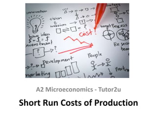 A2 Microeconomics - Tutor2u

Short Run Costs of Production

 