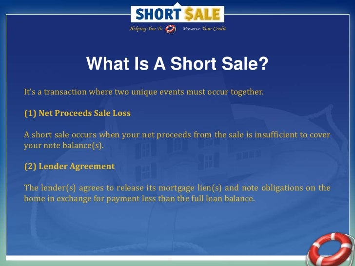 short sale listing presentation
