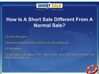 Helping You To                Preserve Your Credit Why Would A Seller Want To Do A Short Sale? Potential Seller BenefitsThe Government recently passed HAFA (Home Affordable Foreclosure Alternatives) that is a Godsend for homeowners underwater.With HAFA, the Government requires homeowners are released from their debt, and any future liability from their Lender.Financial Incentives are provided: $1500 for you, $1000 for the Lenders, and up to $3000 for any additional lien holders.The process has been streamlined, and is MUCH faster now than ever before.  