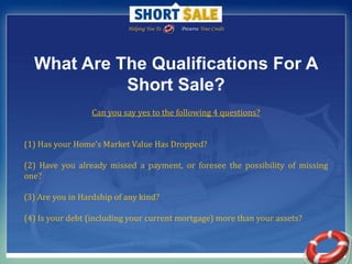 Seller can document financial distress