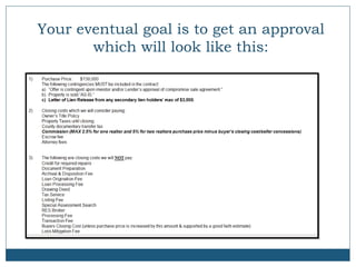 Your eventual goal is to get an approval
which will look like this:

 