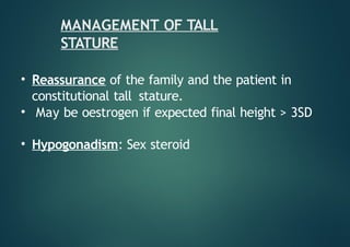 Algorithmic Approach to short stature in children | PPTX