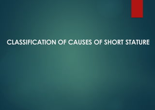 Algorithmic Approach to short stature in children | PPTX