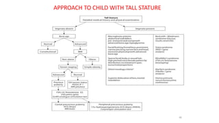 46
APPROACH TO CHILD WITH TALL STATURE
 