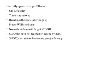 Shox Insufiency short stature .pptx for pediatrics dr swati | PPTX