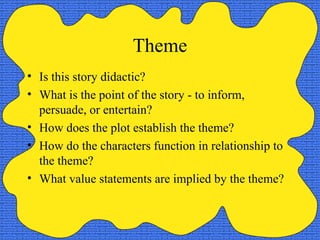 Short Story Lecture Notes | PPT