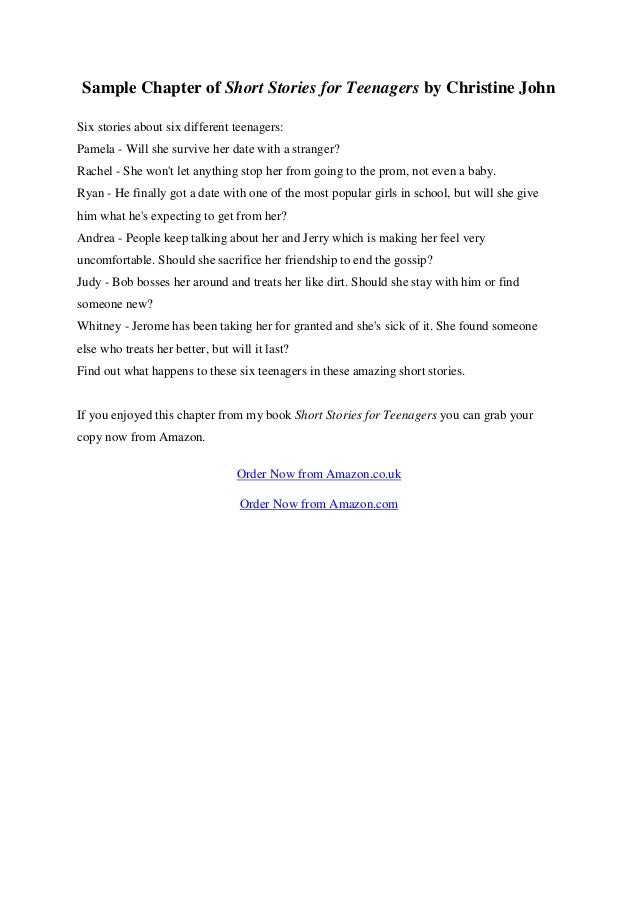 Short Stories for Teenagers First Chapter