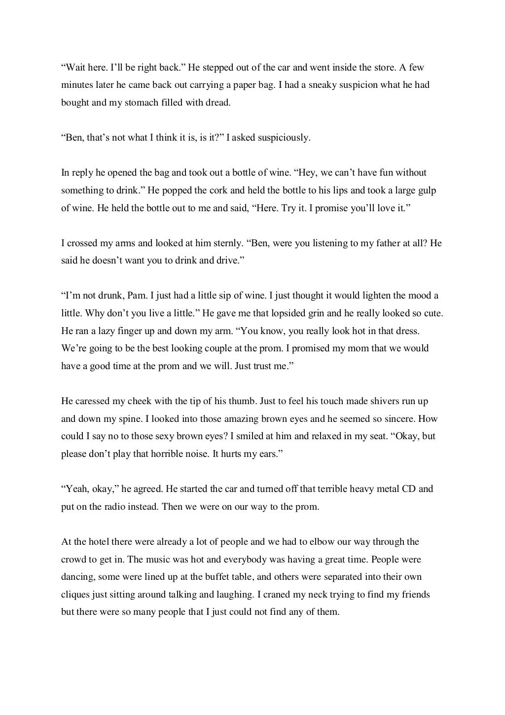 Short Stories for Teenagers First Chapter