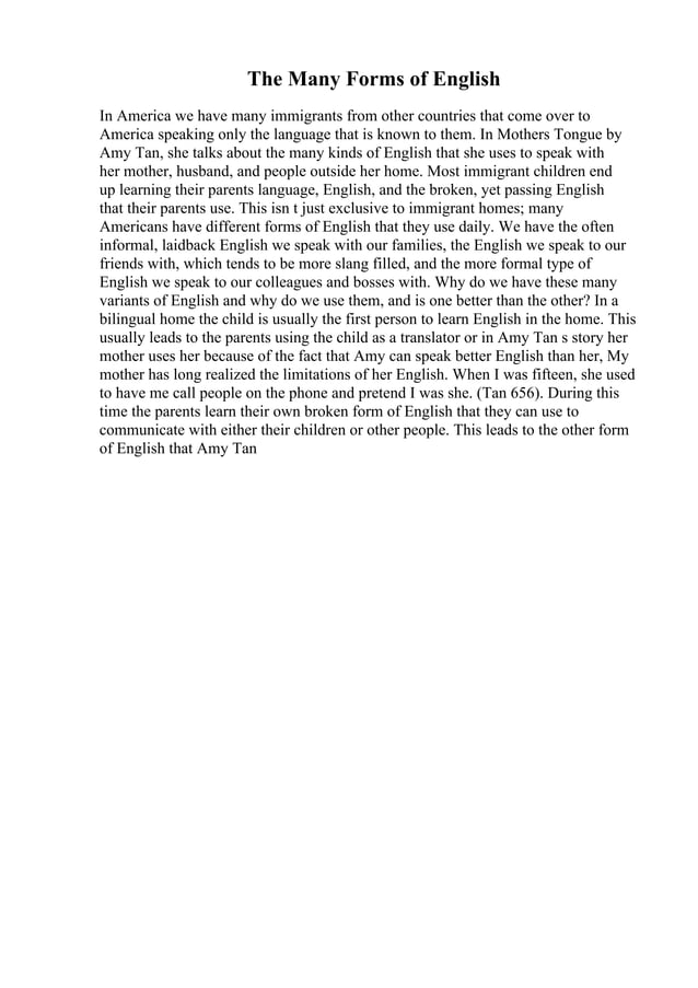 Short Story Analysis Essay Example