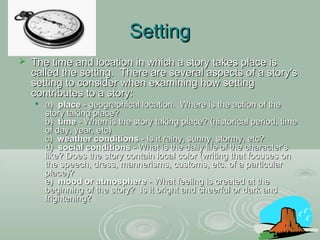 Short Story Elements