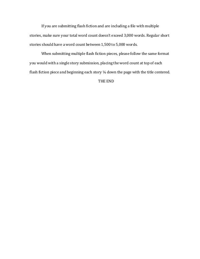 short story format
