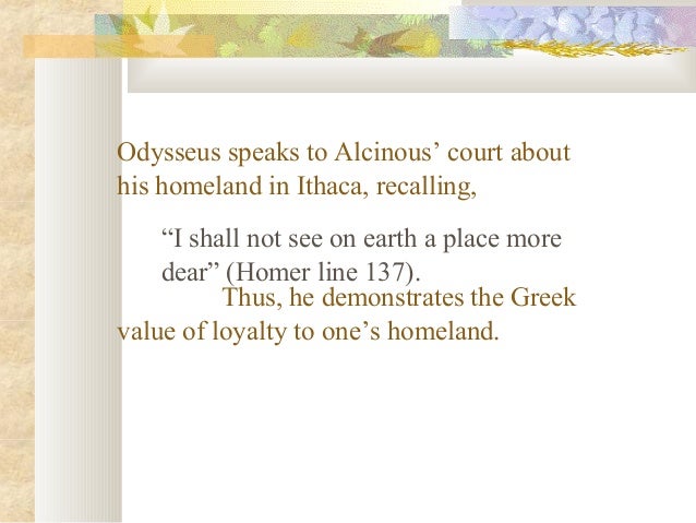 Odyssey theme loyalty essay
