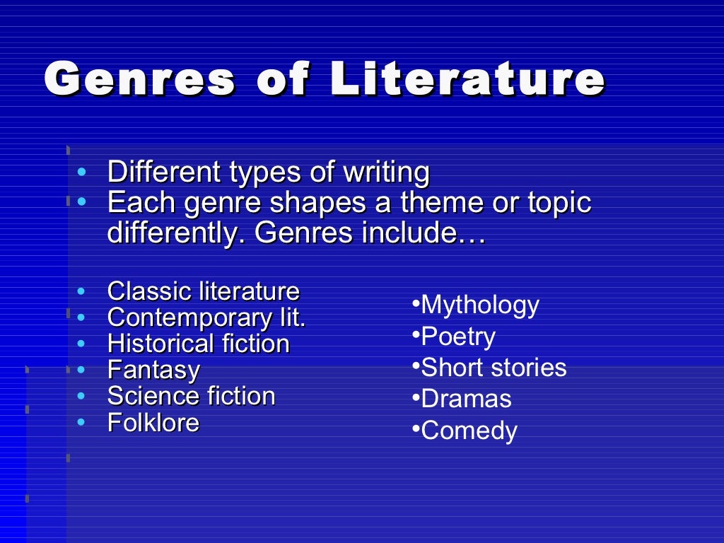 Short Story Literary Terms & Definitions 2011