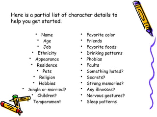 short story writing powerpoint presentation | PPTX
