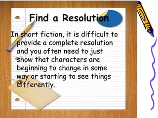 short story writing powerpoint presentation | PPTX