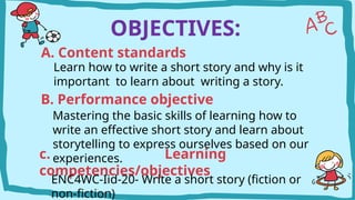 Story writing is the art of crafting a narrative by weaving together ...