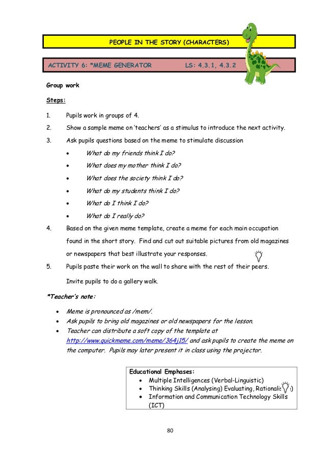 short story template pdf