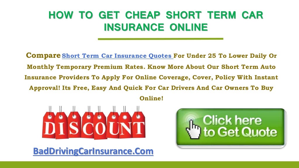 Ways To Get Short Term Car Insurance Quote It's Easy, Simple And Secure