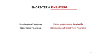 Short Term Financing