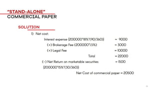 Short Term Financing