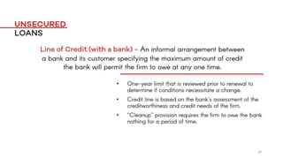 Short Term Financing