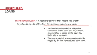 Short Term Financing