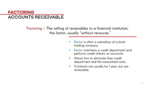 Short Term Financing