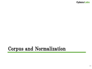 Corpus and Normalization

Short Text Language Detection with
                                     33
  Infinity-Gram (NAIST Seminar)
 