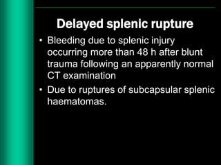 Imaging in abdominal trauma | PPTX