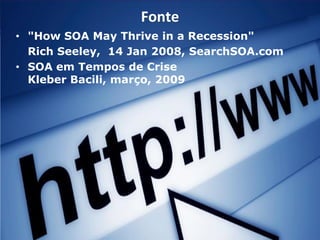 Soa Em Tempos De Crise