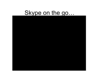 Skype on the go… 