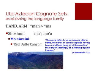 The Shoshoni Language: From Oral Tradition to the Digital Age | PPTX