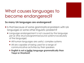 The Shoshoni Language: From Oral Tradition to the Digital Age | PPTX