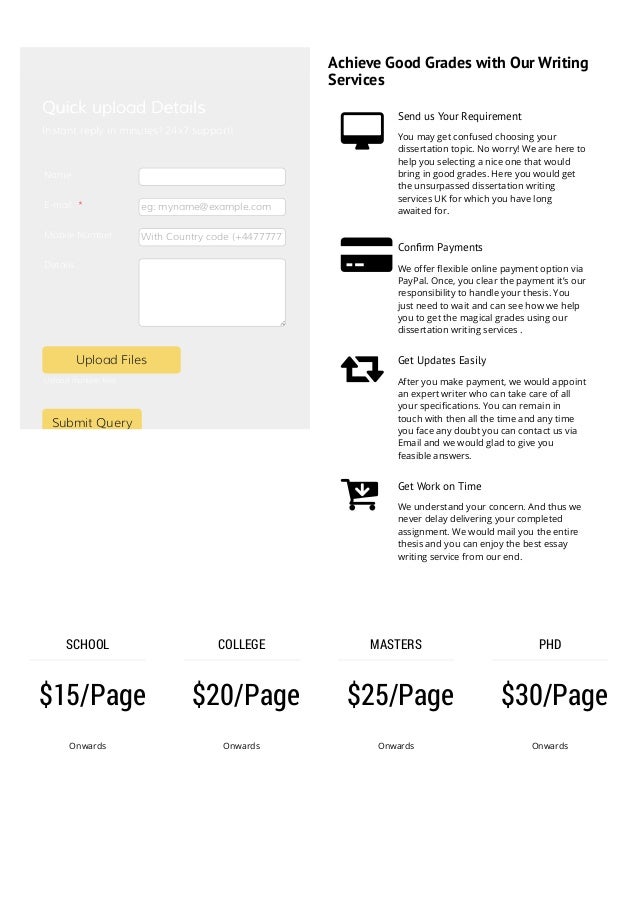 Dissertation writing uk
