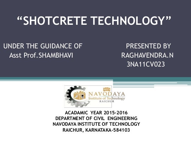 shotcrete technology ppt