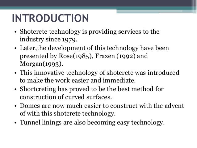 shotcrete technology ppt