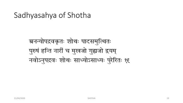 Shotha Shotha | PPTX | Medical Health
