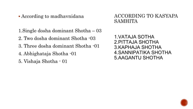 Shotha shotha ayurvedic disease explained detail | PPTX | Digestive Disorders ...