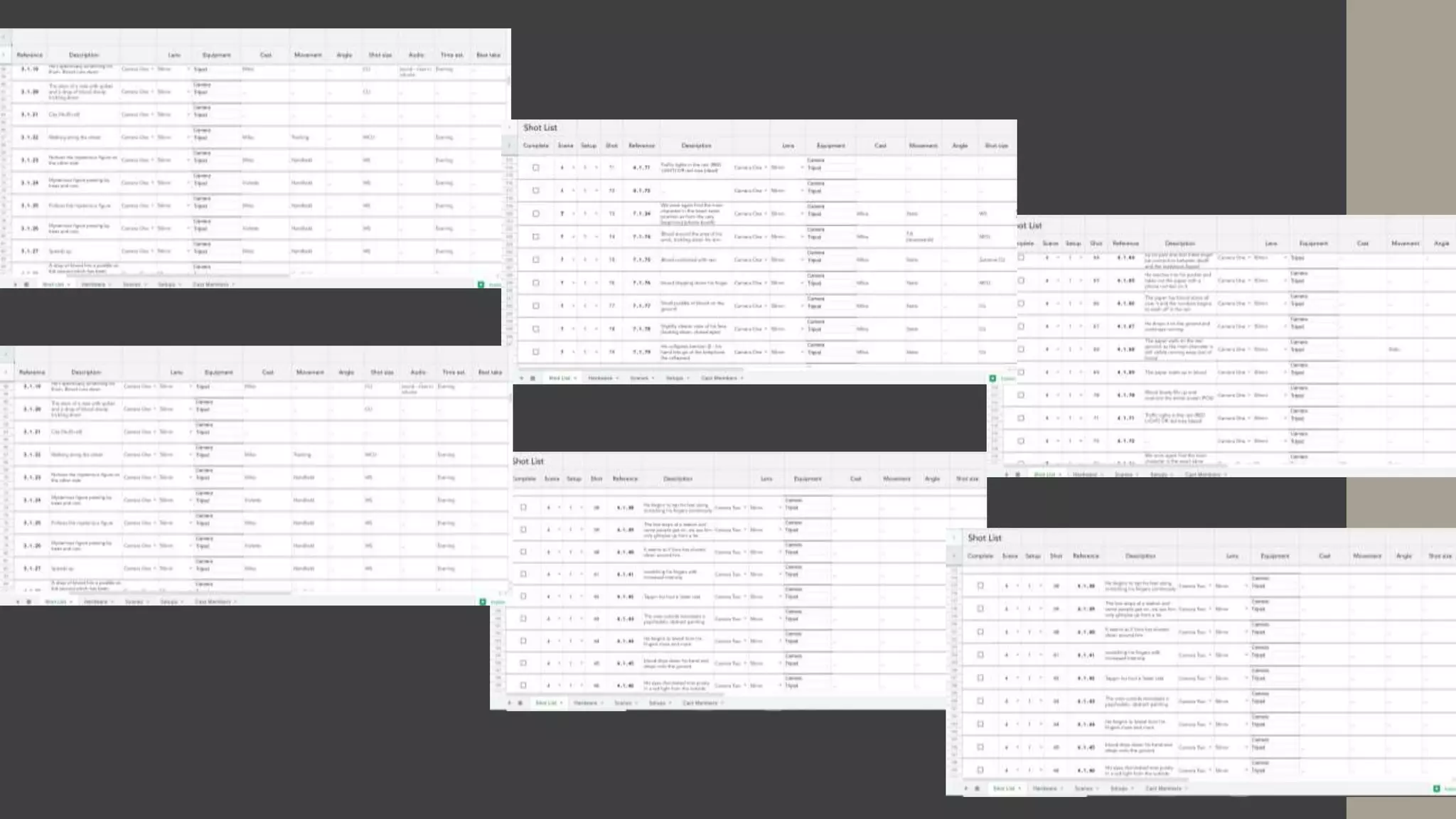 Short film - shotlist development | PPTX