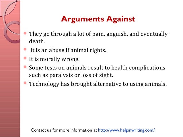 Should animals be used for scientific and medical research essay