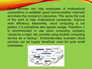Should business move to the cloud | PPTX