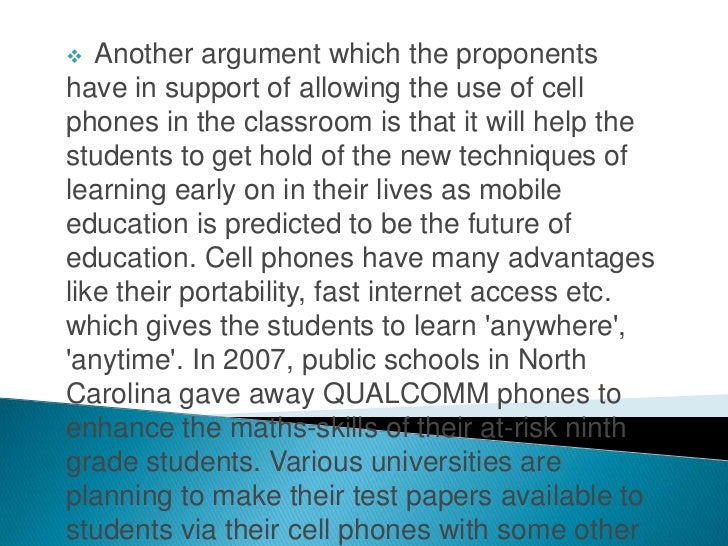 should cell phones should be banned in schools 5 728
