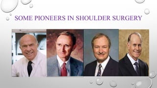 SOME PIONEERS IN SHOULDER SURGERY
 