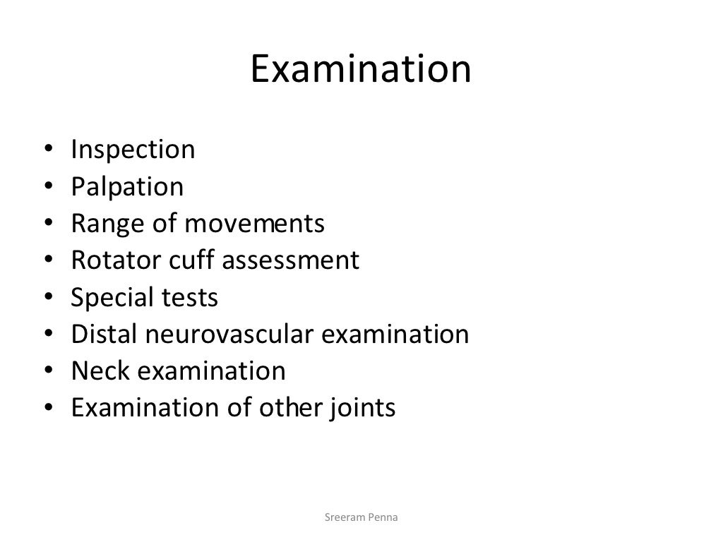Shoulder Examination