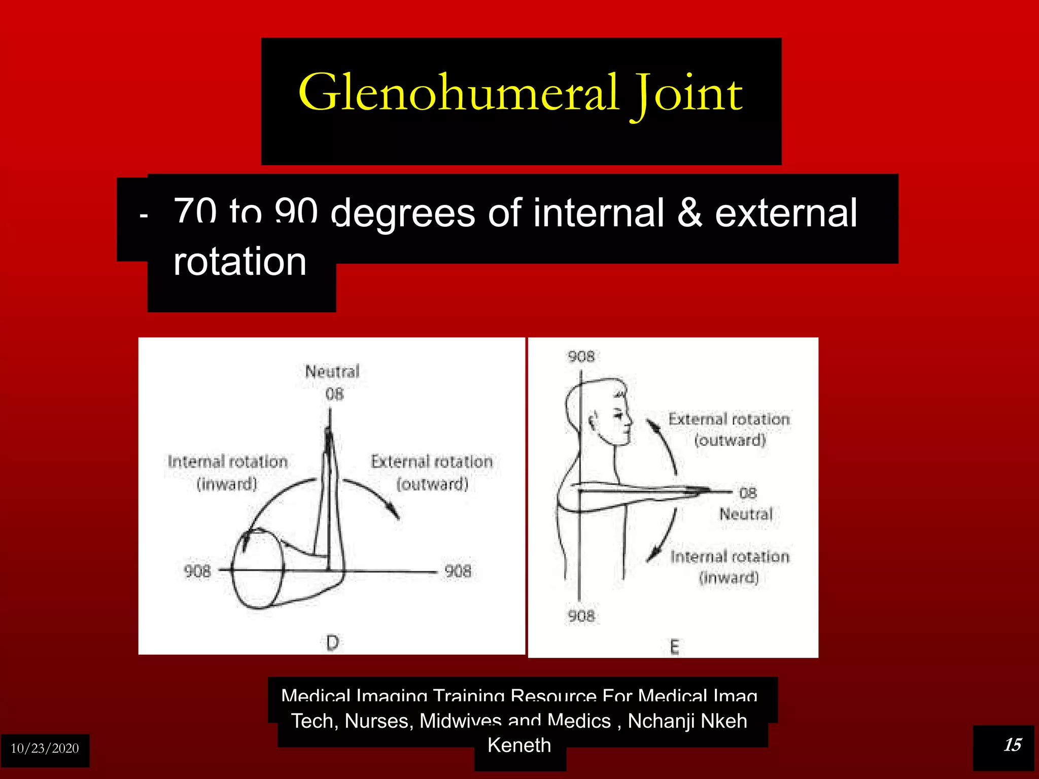 Shoulder anatomy . radiology training resource nchanaji nkeh keneth | PDF