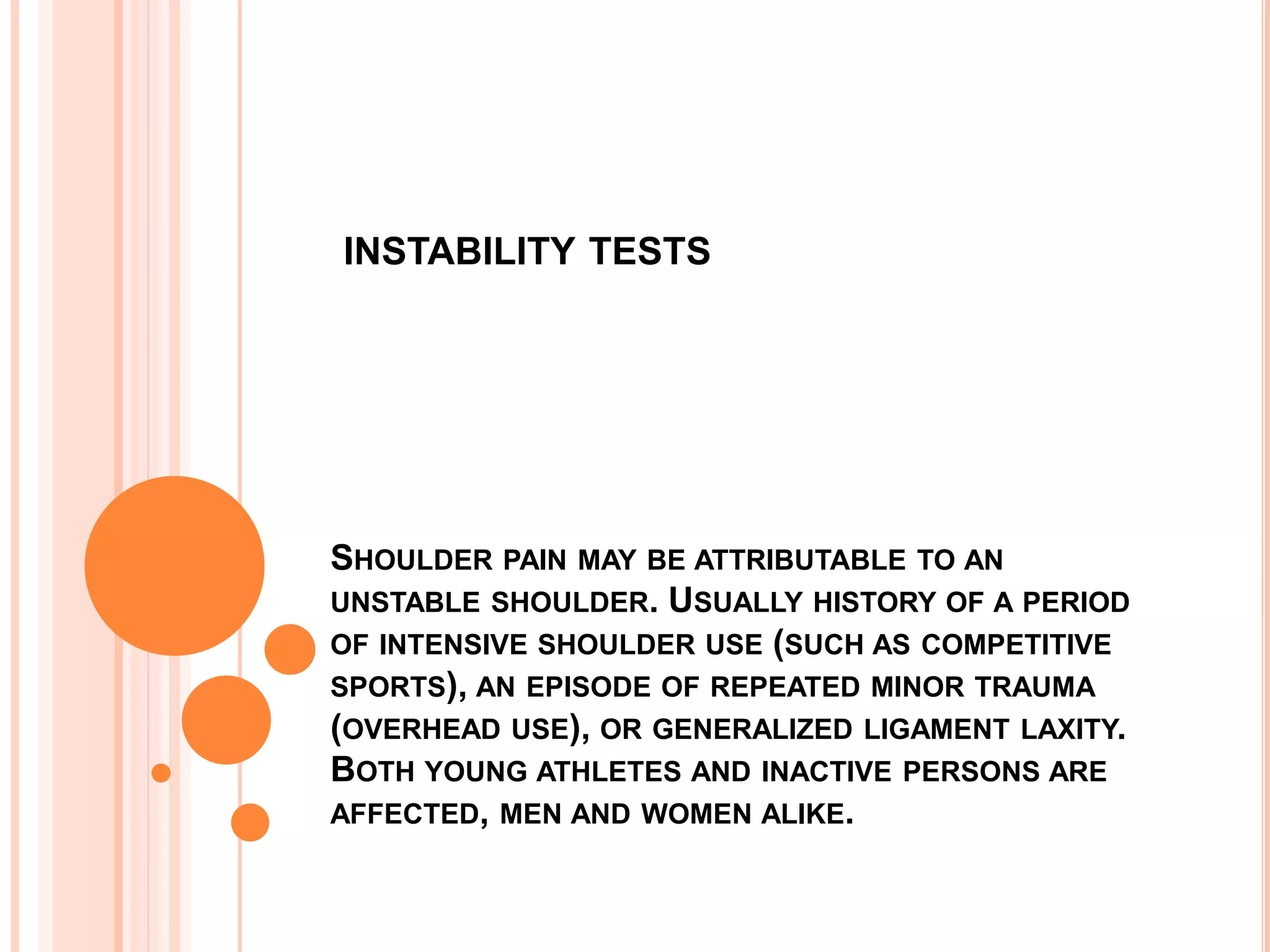 Shoulder anatomy and examination | PPTX