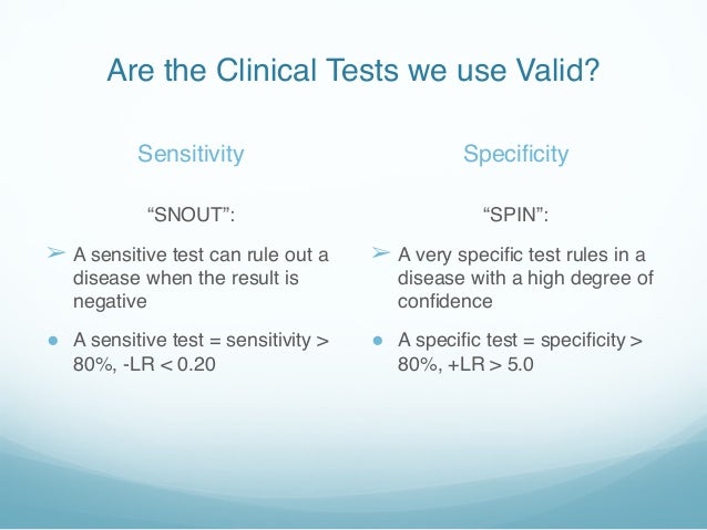 sequential testing snout and spin sequential testing snout and spin