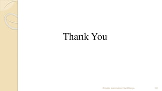 Thank You
22Shoulder examination/ Sunil Baniya
 